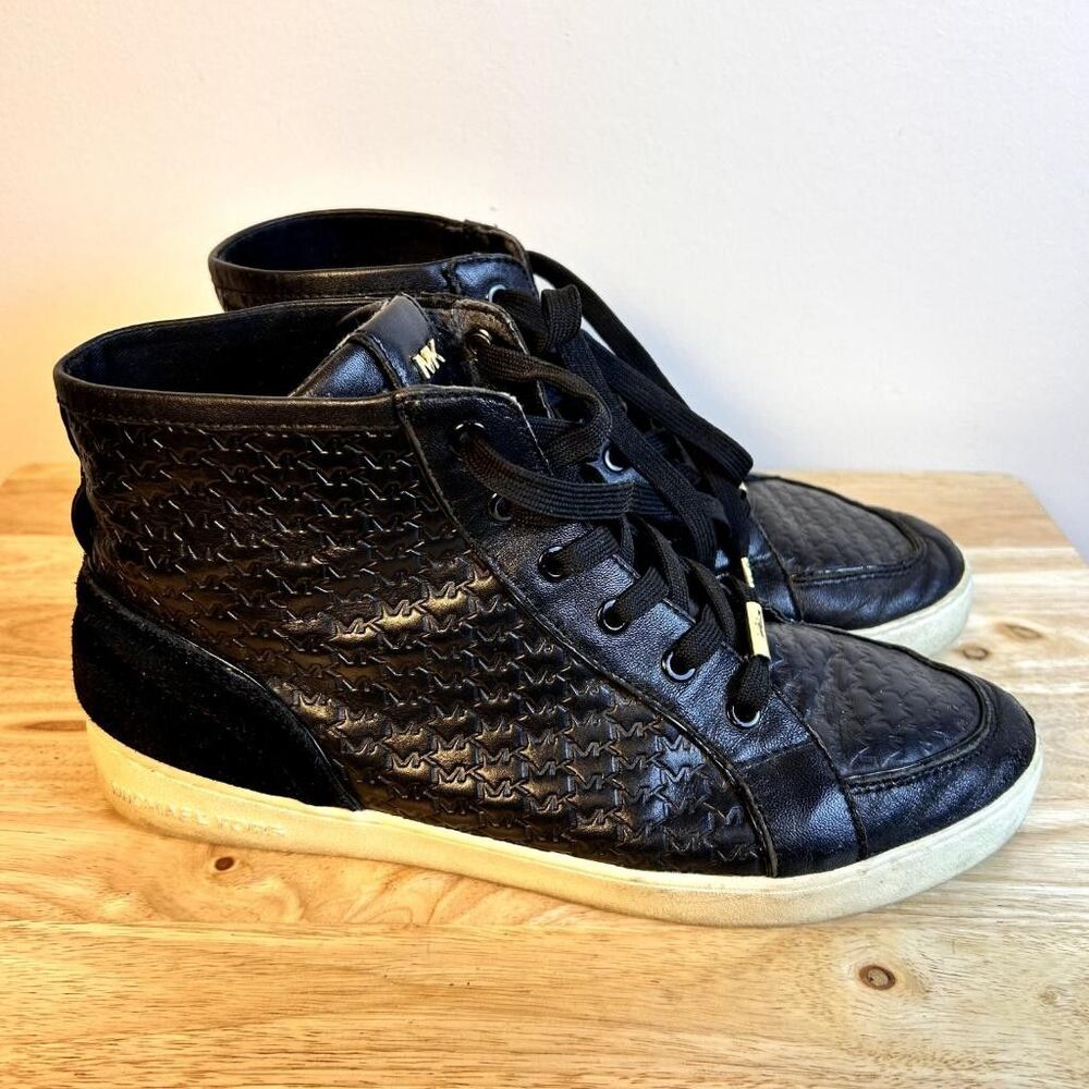 Michael Kors Black High-Top Athletic Sneakers